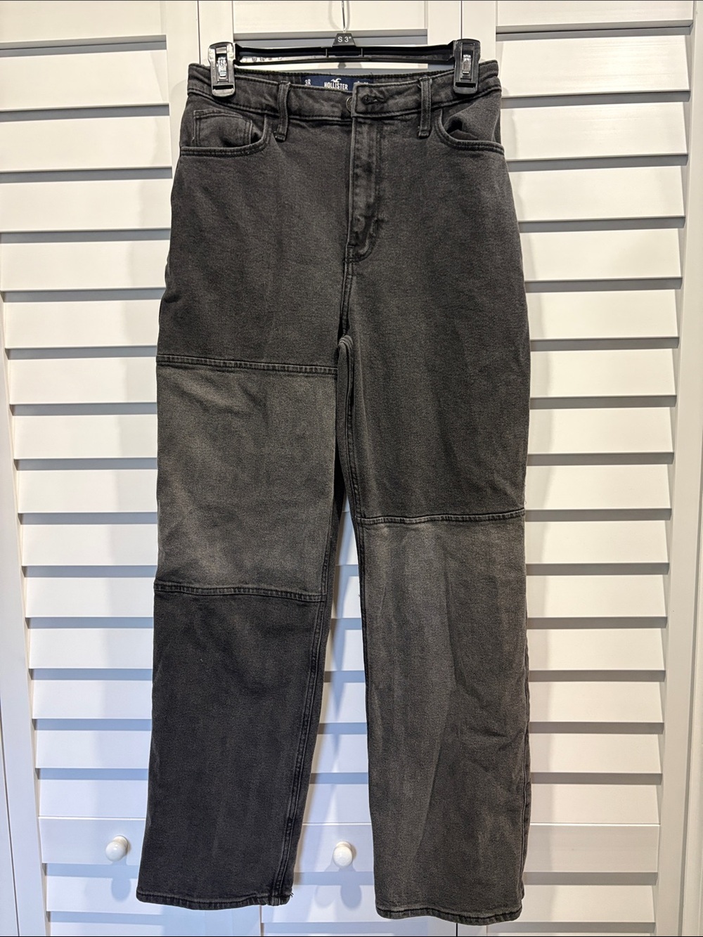 Hollister Jeans with Two Tone Patchwork Design